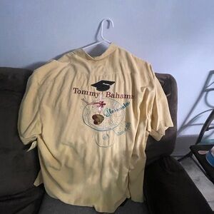 Tommy Bahama Yellow Embroidered Shirt 2XL Class of 2006 yellow
